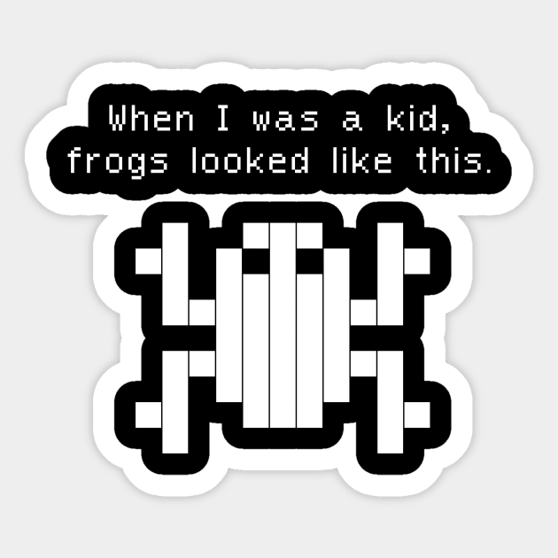 Funny 80s Arcade Game Design Sticker by Wizardmode
